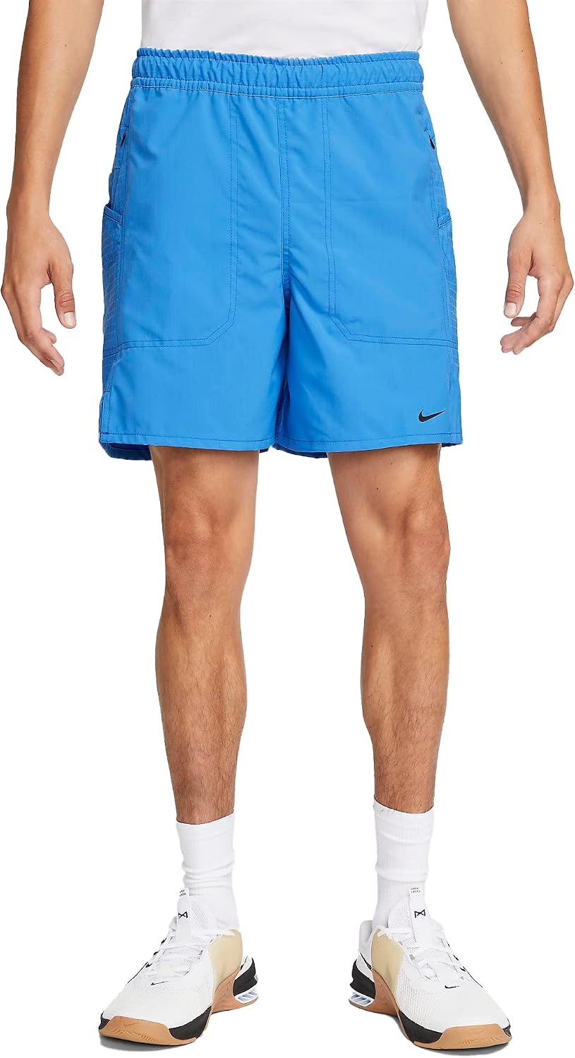 Nike Dri-FIT ADV A.P.S. Men's 7' Unlined Versatile Shorts (as1, Alpha, l, Regular, Regular, Light Photo Blue/Black)