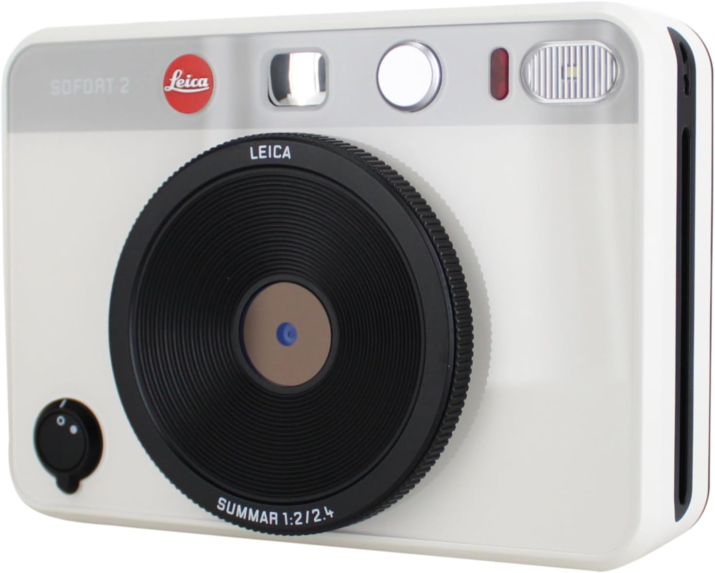 Leica Sofort 2 Hybrid Instant Photo Film and Digital Camera (White) (19188) with LCD Display Bundle with Fujifilm Instant Film 60 Sheets + 128 GB Memory Card + Bag + Cleaning Kit
