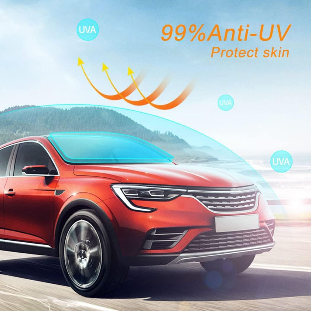 Nano Ceramic Car Front Window Film 99% Anti UV Heat Insulation Sun Blocking Solar Window Tint for Car Windshield Rear Side Window, 20Inch X 100Feet Roll 80% VLT