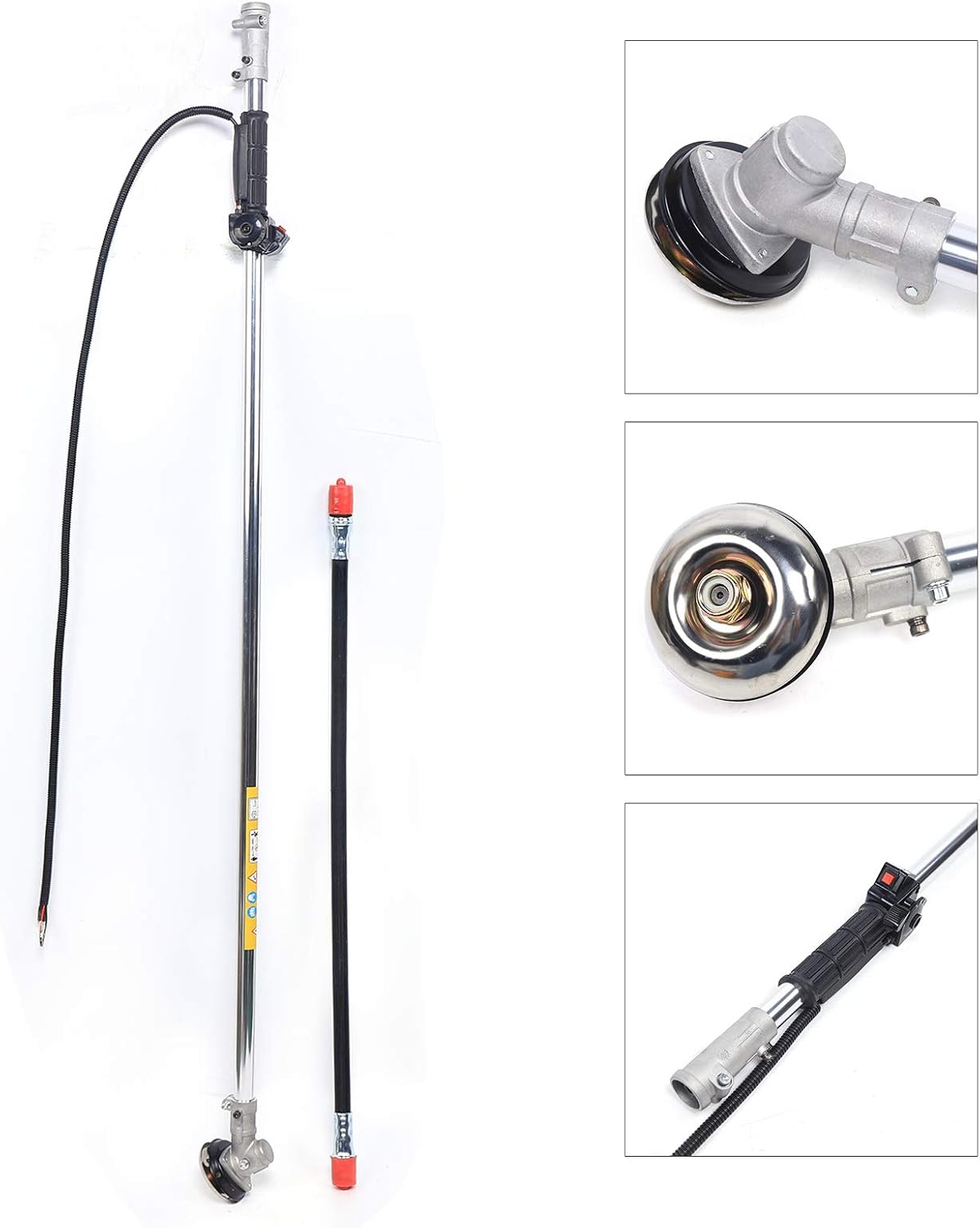 Backpack Brush Cutter 35.4CC 4-Stroke Tiller Cultivator Gas Powered Grass Trimmer Air-Cooled Single Cylinder Digging Tool Hedge Trimmer for Remove Weeds Soil Cultivation, TBG140