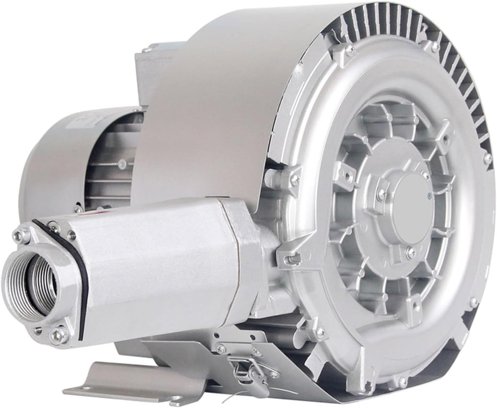 High Pressure Regenerative Blower, Industrial Vortex Ring Blower with Double Impeller, 110V 700W Turbine Blower for Fish Pond Aeration