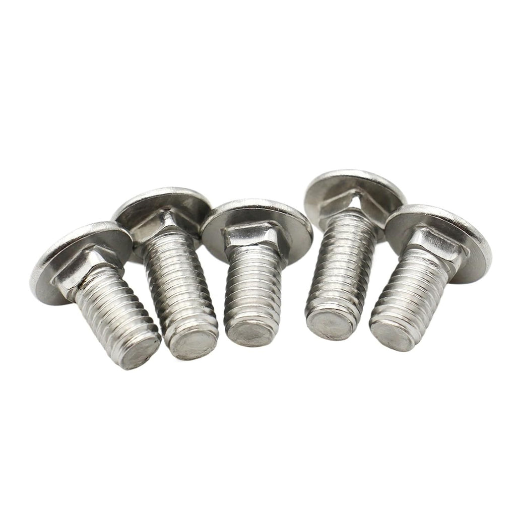 5pcs/lot M3 M4 M5 M6 M8 M10 M12 10-30mm Length Carriage Bolt 304 Stainless Steel Round Head Square Neck Screw DIN603 TREXCFGH(100mm,M12 x5pcs)