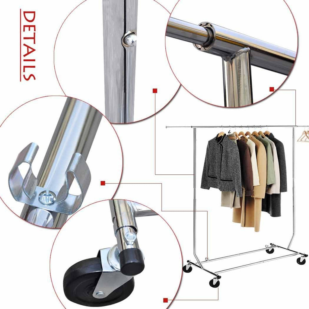 Round Tubing Collapsible Garment Rack, 44670