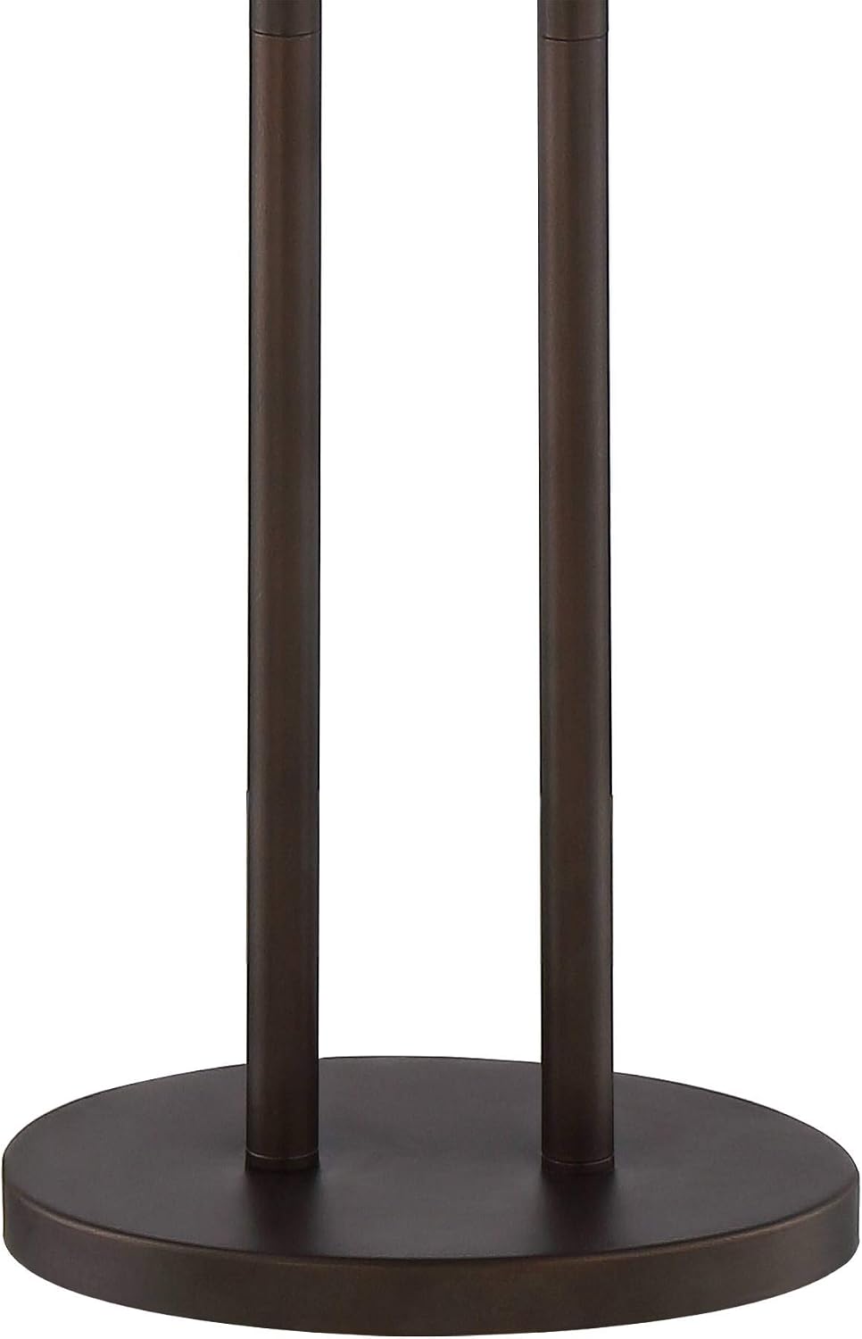 Franklin Iron Works Roscoe Modern 62' Tall Standing Floor Lamps Set of 2 Lights Twin Pole Pull Chain Brown Roman Bronze Finish Living Room Bedroom House Reading Office Home Decor Entryway Dining