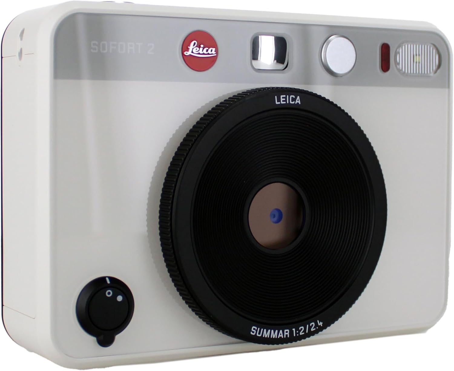 Leica Sofort 2 Hybrid Instant Photo Film and Digital Camera (White) (19188) with LCD Display Bundle with Fujifilm Instant Film 60 Sheets + 128 GB Memory Card + Bag + Cleaning Kit