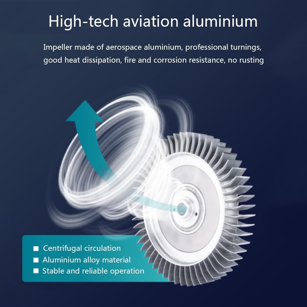 Regenerative Blower Aluminum Alloy 110V 50Hz Single Phase Vortex Ring Blower Industrial Vacuum Pump for Air Blowing Or Suction, Low Noise 0.33HP 0.47HP 0.5HP