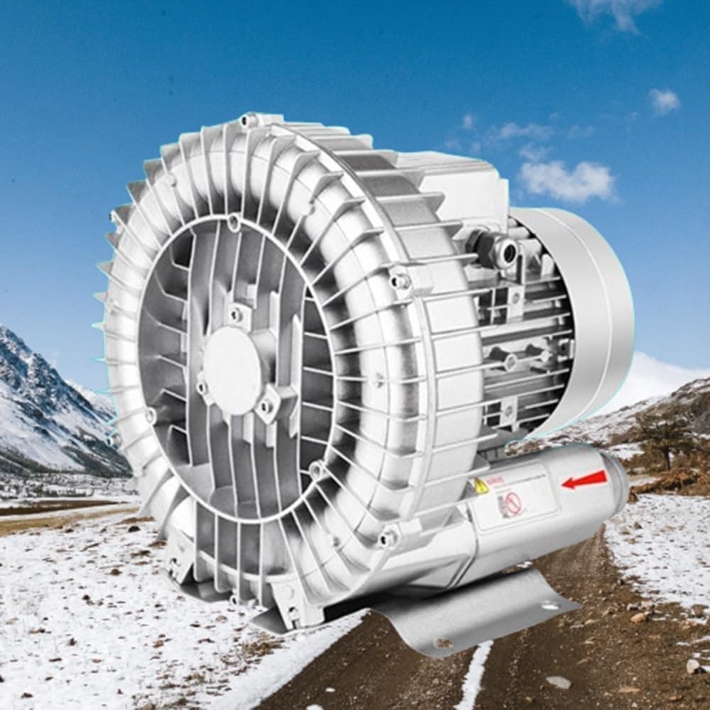 Regenerative Blower 0.33HP 0.47HP 0.5HP 0.74HP Single Phase 110V 50Hz, Industrial Vacuum Pump, Single Phase High-Pressure Vortex Ring Blower