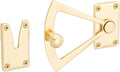 Baldwin 0340031 Dutch Door Quadrant, Unlacquered Bright Brass