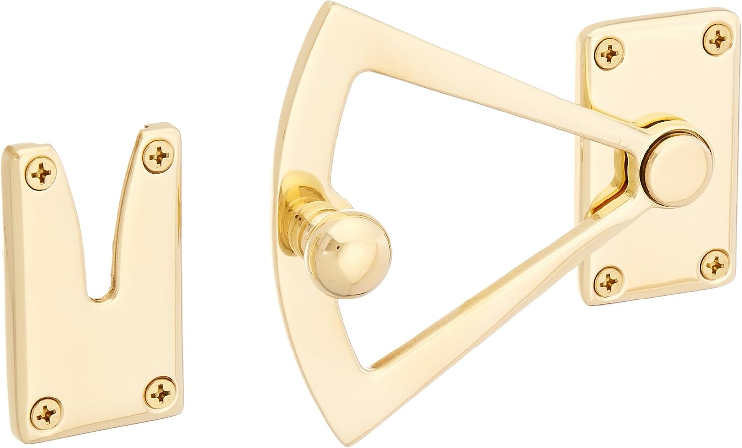 Baldwin 0340031 Dutch Door Quadrant, Unlacquered Bright Brass
