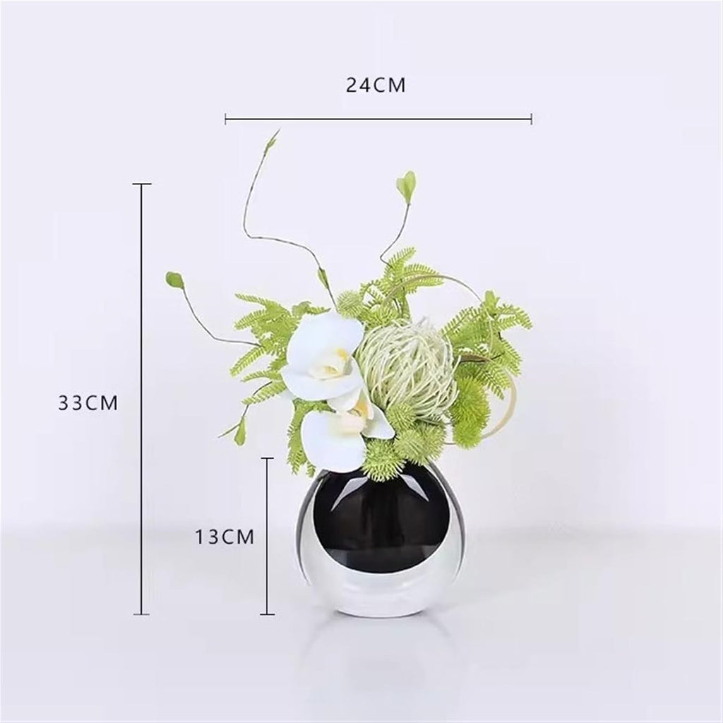 Faux Plants Table Centerpiece Decorations Simulation Dried Flowers Set Home Coffee Table Arrangement Soft Furnishing Fake Flowers Spring Summer Decoration(C)