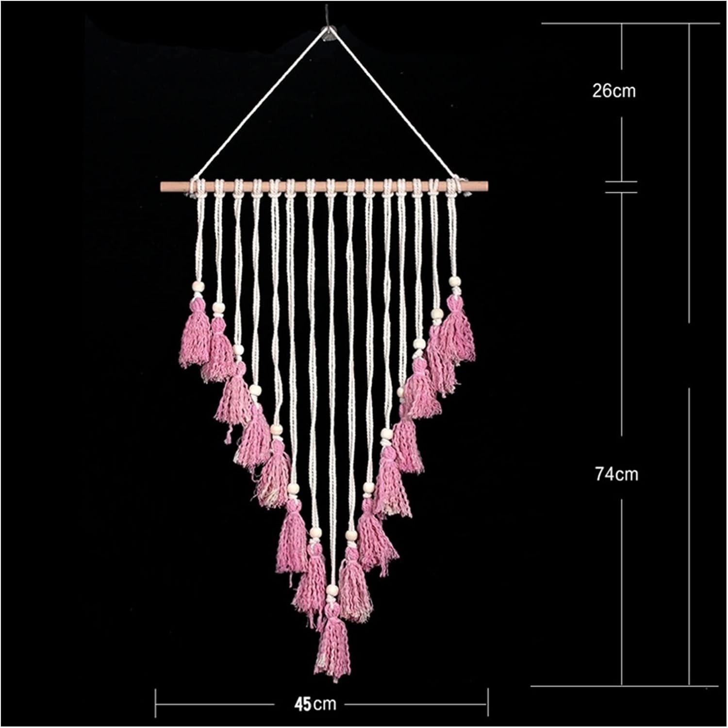 Tapestry Hand Woven Tapestry Macrame Wall Hanging Tapestry Bohemian Wedding Tapestry (Color : OneColor) (OneColor)