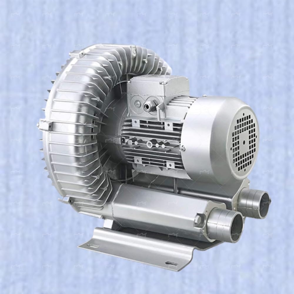Regenerative Blower, Single Phase 110V 50Hz High-Pressure Vortex Ring Blower 0.33HP 0.47HP 0.5HP 0.74HP Industrial Vacuum Pump, for Air Blowing Or Suction(180W/0.24HP)