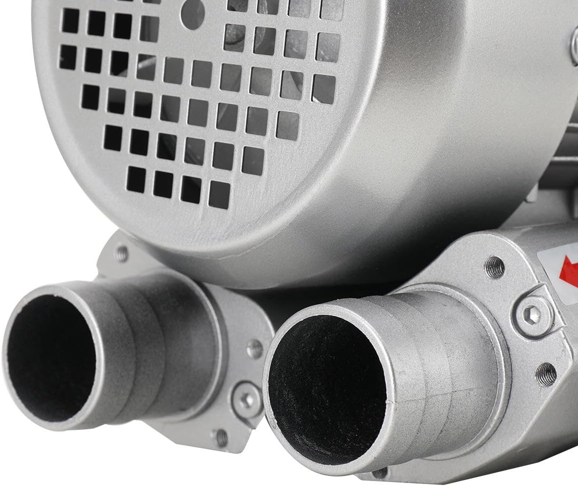 370W Industrial Aquaculture Pond Fish Tank Vortex Air Blower Pump, 60m³/h Commercial Air Pump Blower High Pressure Aquarium Fish Pond Tanks Air Oxygen Pump Blower for Air Dusting