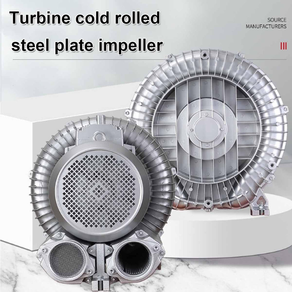 Regenerative Blower, High-Pressure Vortex Ring Blower,High-Pressure Industrial Vacuum Pump for Air Blowing Or Suction,Single Phase Turbine Blower for Air Blowing Or Suction(1100W/1.49HP)