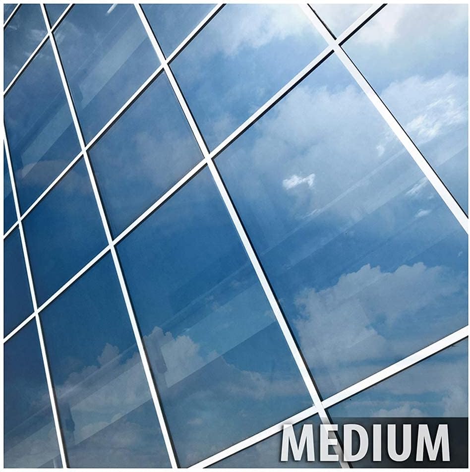 BDF EXS35 Exterior Window Film Glare and Sun Control Reflective Silver 35 (Medium) - 36in X 50ft