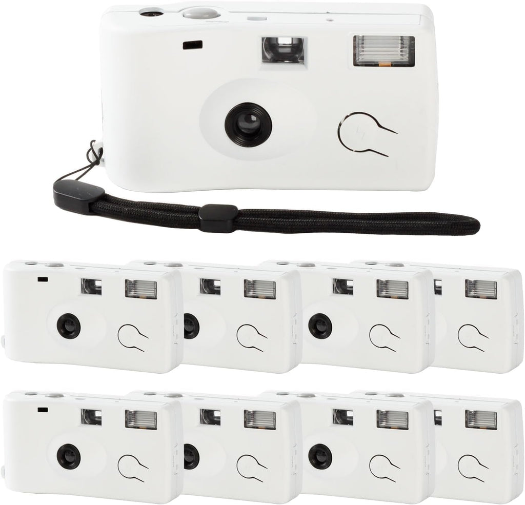 8 Pack of Disposable Cameras for Wedding Bulk Single Use Flash 35mm 17 Film 200 ISO Film Camera for Birthday Concert Travel Anniversary Party Supplies