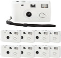 8 Pack of Disposable Cameras for Wedding Bulk Single Use Flash 35mm 17 Film 200 ISO Film Camera for Birthday Concert Travel Anniversary Party Supplies
