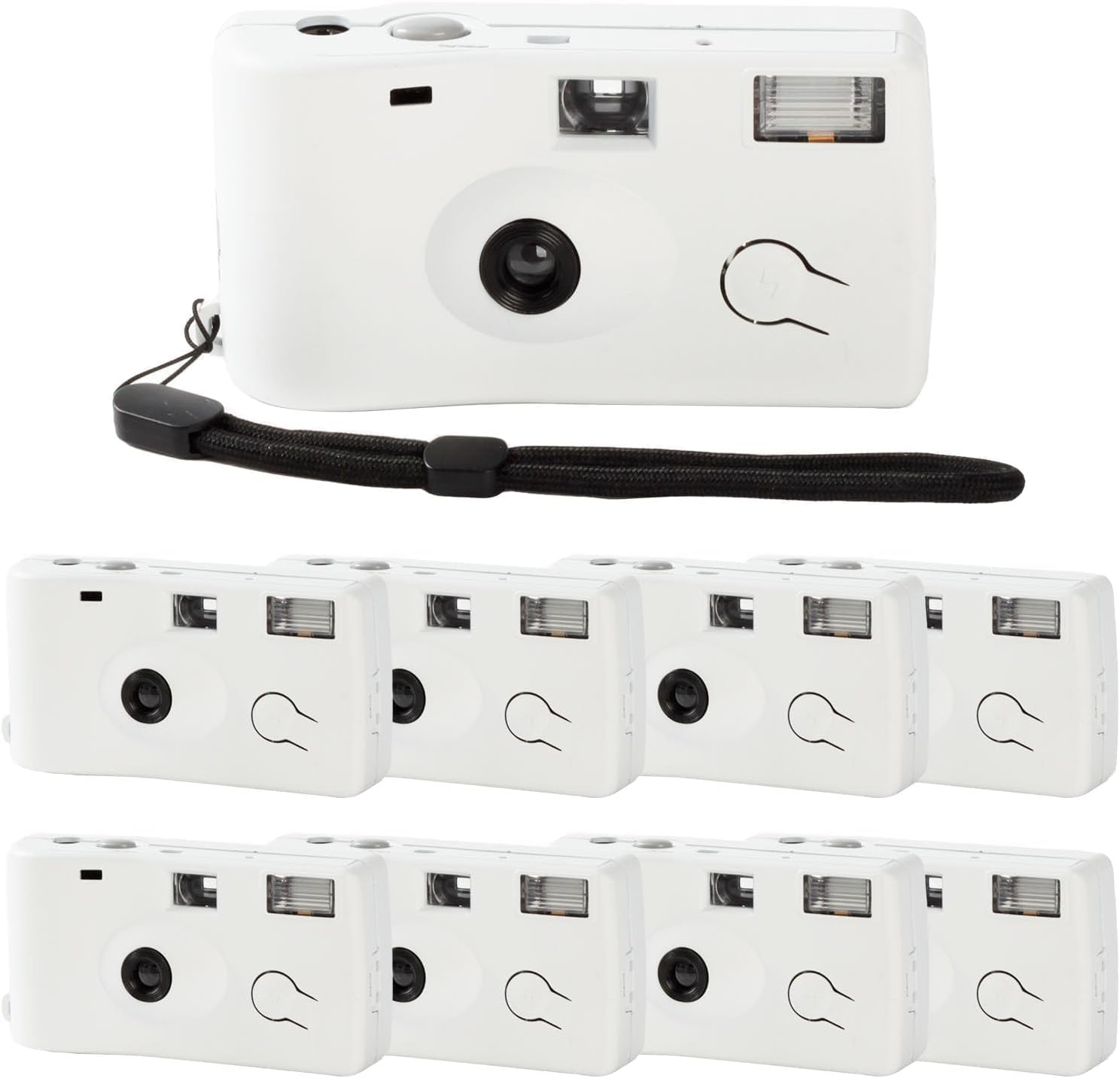 8 Pack of Disposable Cameras for Wedding Bulk Single Use Flash 35mm 17 Film 200 ISO Film Camera for Birthday Concert Travel Anniversary Party Supplies
