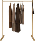 Garment Rack Heavy Duty Clothing Racks For Hanging Clothes, Gold Metal Clothes Rail For Bedroom And Office, Single Rod Coat Rack And Clothes Organizer, Commercial Clothes Display R(Size:120X40X160CM)