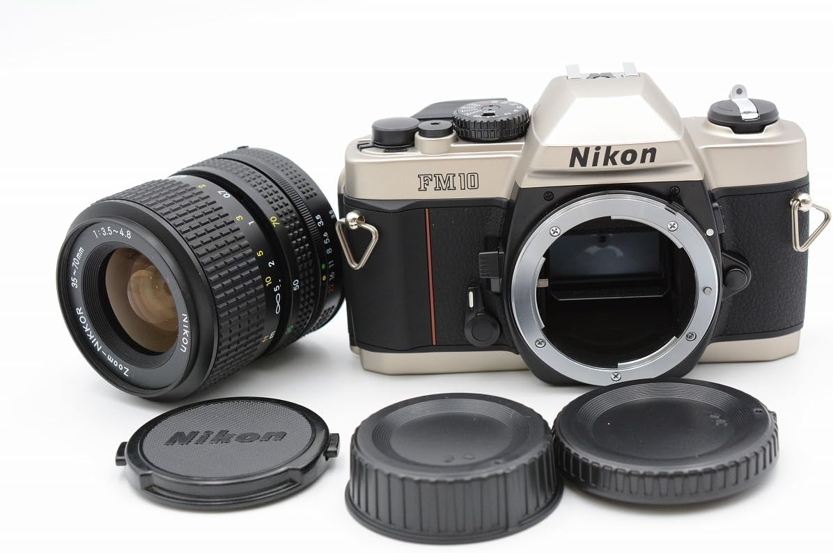 Nikon FM10 Digital SLR Camera Kit with Housing and AI Lens 35-70 mm F/3.5-4.8 Silver