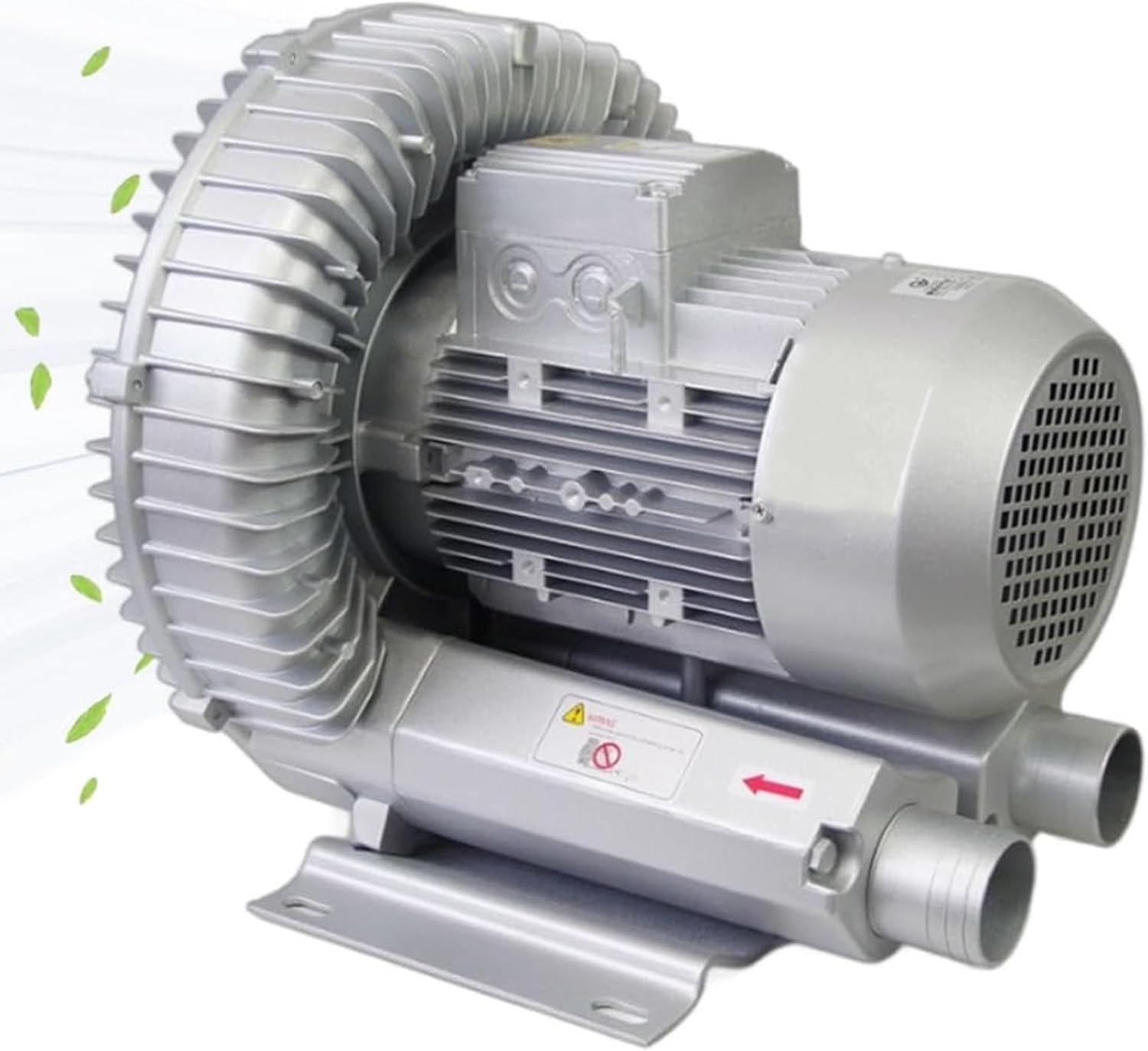 Vortex Ring Blower Industrial Regenerative Blower Strong Centrifugal Vortex Fan Large Airflow Vacuum Pump 120W-7500W for Aquaculture Pond Aeration,Single/Three Phase Vortex Ring Blower(1.1KW/380V)