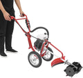 63CC Gas Powered Tiller Cultivator 4-Stroke Garden Tiller Cultivator,Pull Start Air-Cooled for Farms, Parks, Gardens, Courtyards, Fields