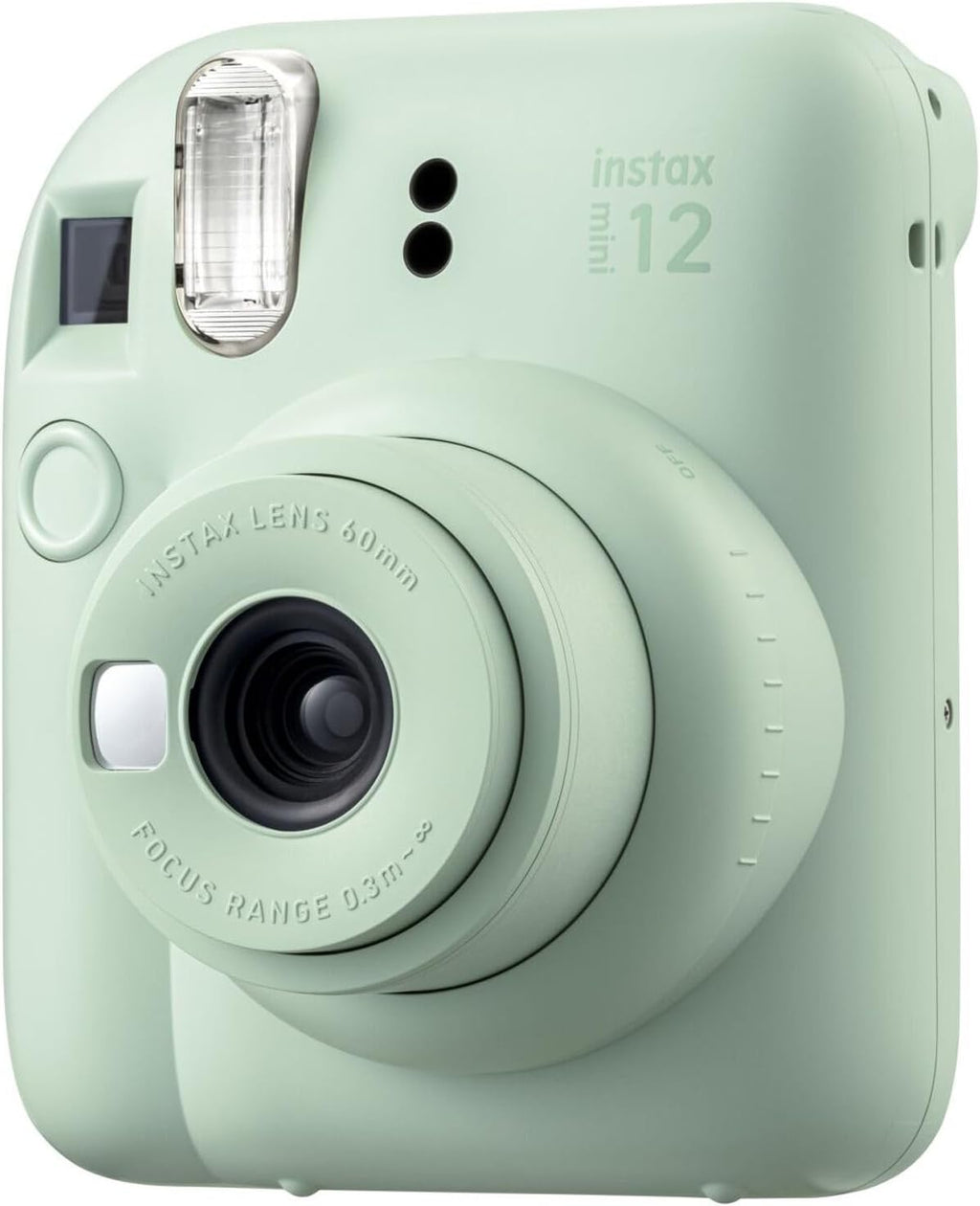 Fujifilm Instax Mini 12 Instant Camera Mint Green Bundle with Fuji Instax Mini Film Value Pack (80 Sheets) + Protective Carrying Case + Photo Album + Microfiber Cleaning Cloth