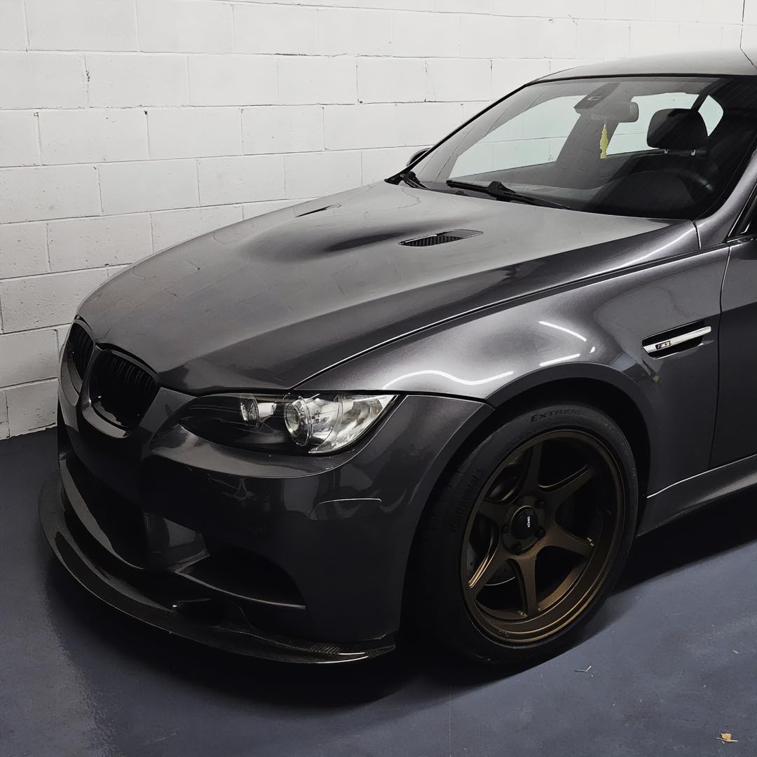 VViViD+ Ultra Gloss Candy Charcoal Grey Vinyl Car Wrap Premium Paint Replacement Film Roll with Nano Air Release Technology, Stretchable Protective Cap Liner, Self Adhesive (25ft x 5ft)