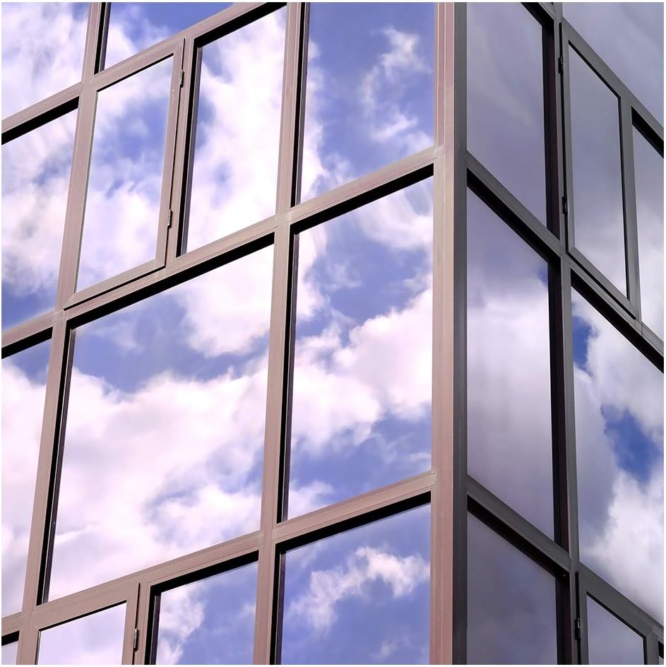BDF EXS35 Exterior Window Film Glare and Sun Control Reflective Silver 35 (Medium) - 48in X 100ft