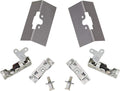 Speedway Motors Universal Slim Line Bear Jaw Complete Door Latch Kit Includes Left and Right Latches Mounting Plates Striker Pins Cage Nut Plates for Street Rods
