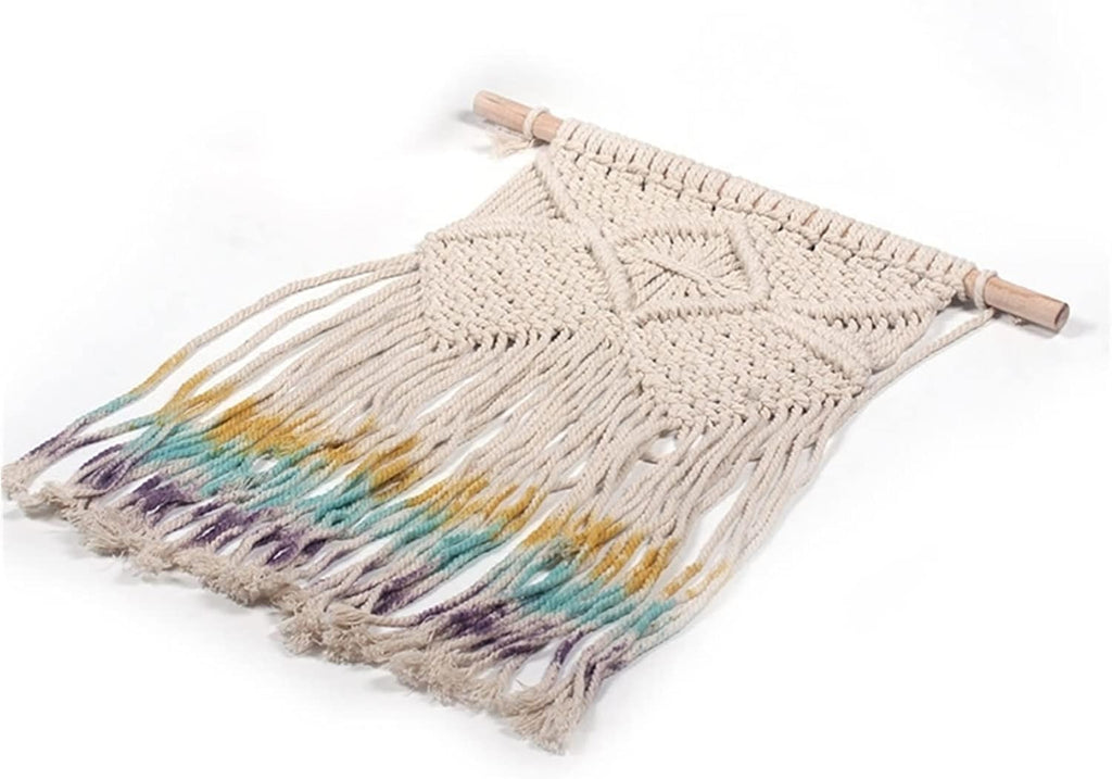 Tapestry Macrame Wall Hanging Hand Woven Tapestry Home Decoration Bohemian Tassel Apartment Dorm Room Decoration (1)