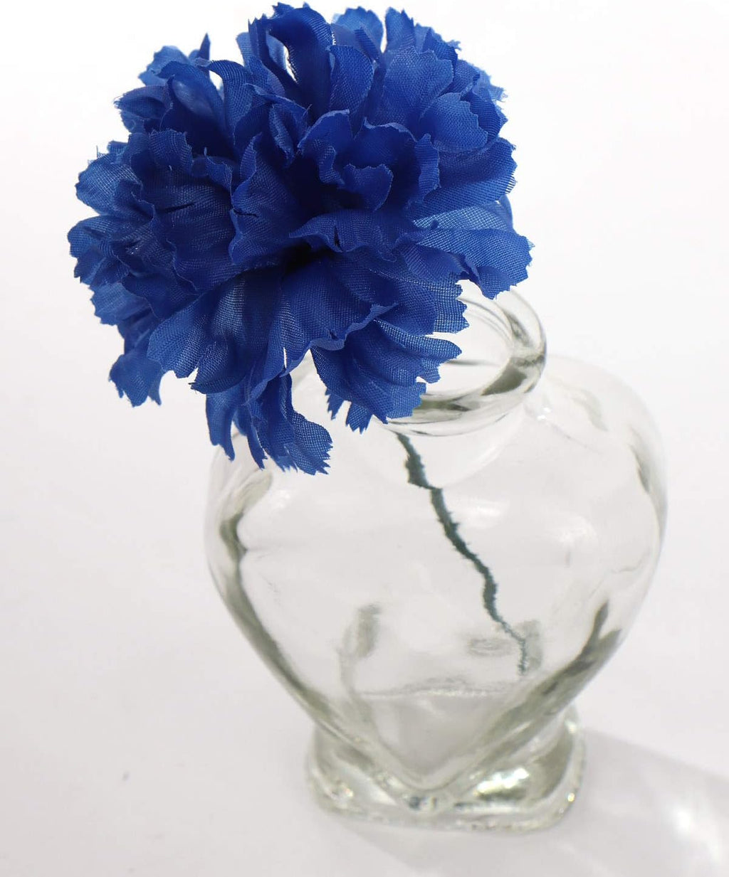 Larksilk 500 Pack Royal Blue Carnations Artificial Flowers, Silk Heads | Bulk 500 royal blue silk carnation heads on 5in wired stems for wedding centerpieces, bouquets, arches & DIY crafts