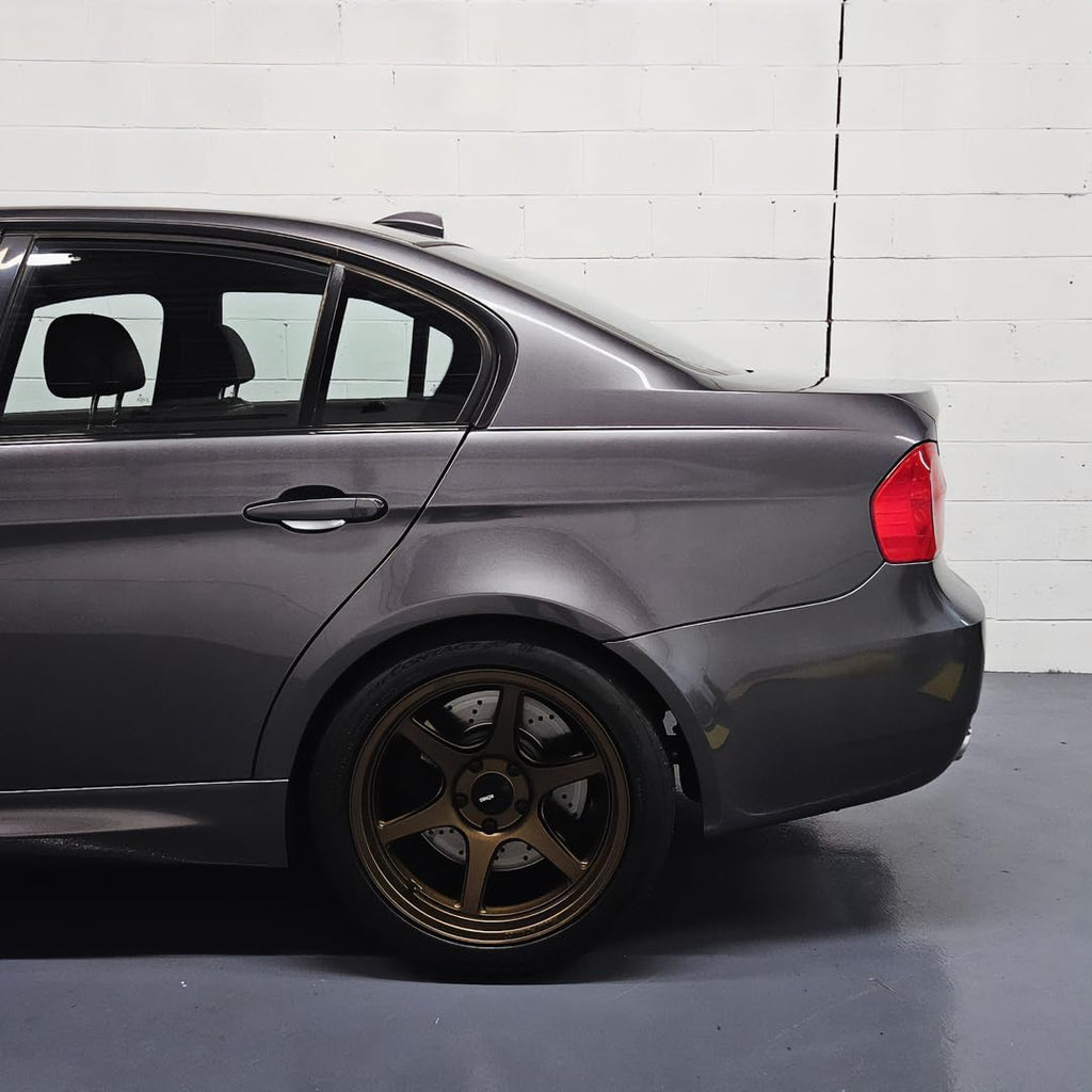 VViViD+ Ultra Gloss Candy Metallic Charcoal Grey Vinyl Car Wrap Premium Paint Replacement Film Roll with Nano Air Release Technology, Stretchable Protective Cap Liner, Self Adhesive (100ft x 5ft)
