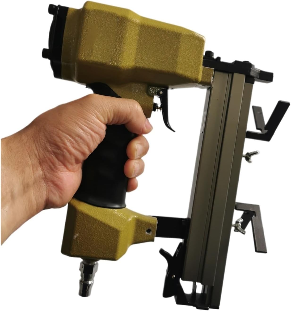 Oil-Free Pneumatic Staple Gun Pneumatic V-Nailer Joining Gun Joiner Picture Frame Joiner V1015 V Nailer