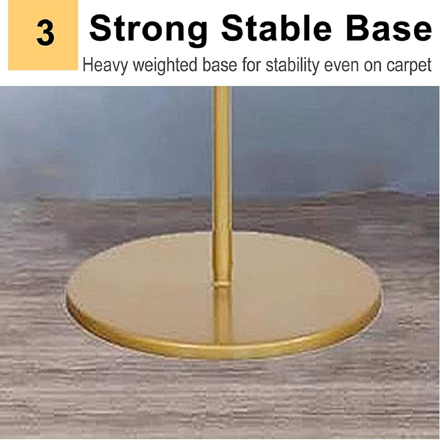 Floor-Standing Metal Spiral Scarf Display Stand, Industrial Style Iron Storage Hanger Hair Rack, Hijab Scarves Leggings Tae Kwon Do Belt, Closet Racks for Hanging Clothes(Gold-30 Rods)