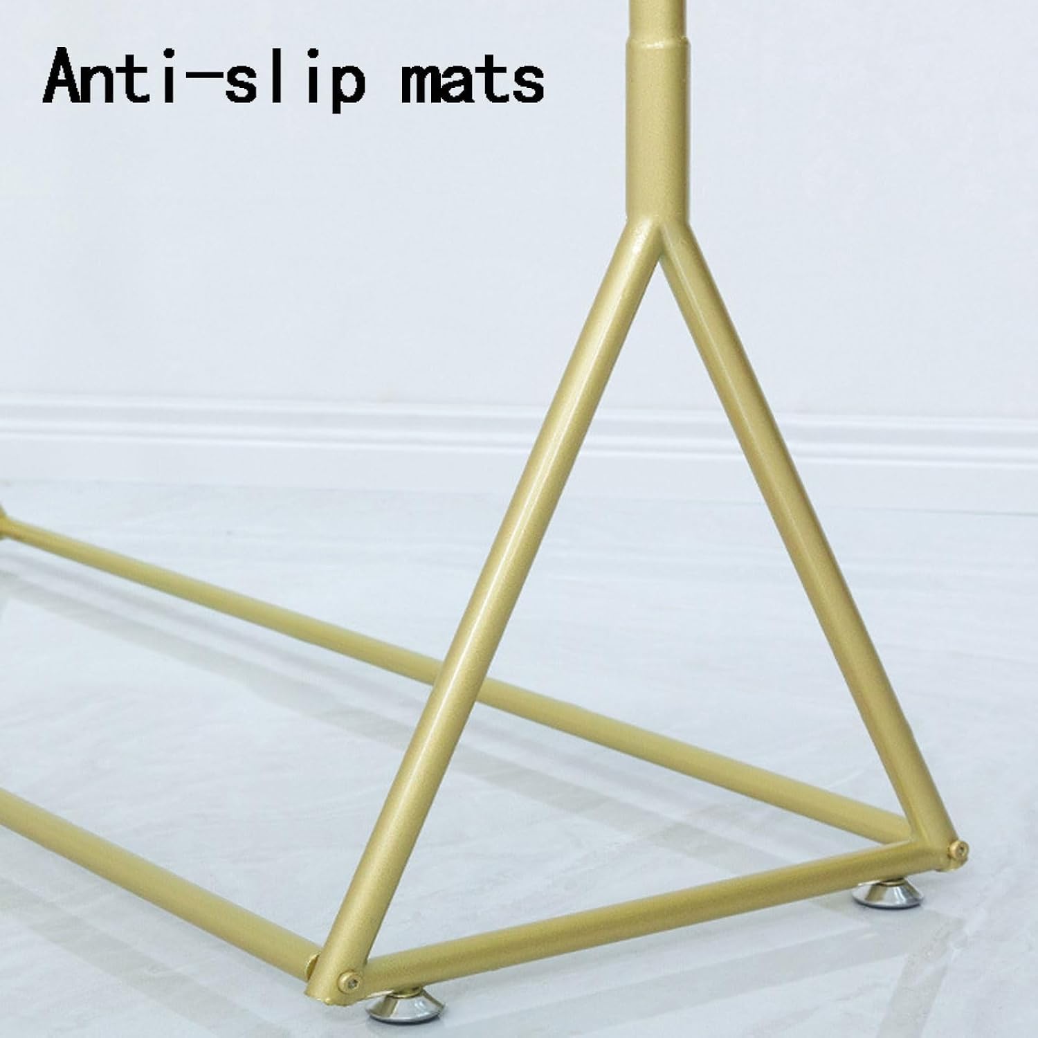 Modern Standing Coat Rack Thickened Pipe High Load-Bearing Metal Coat Rack Freestanding Clothing Rack Garment Racks for Hanging Clothes (Color : Gold, Size : 120 * 40 * 130cm)