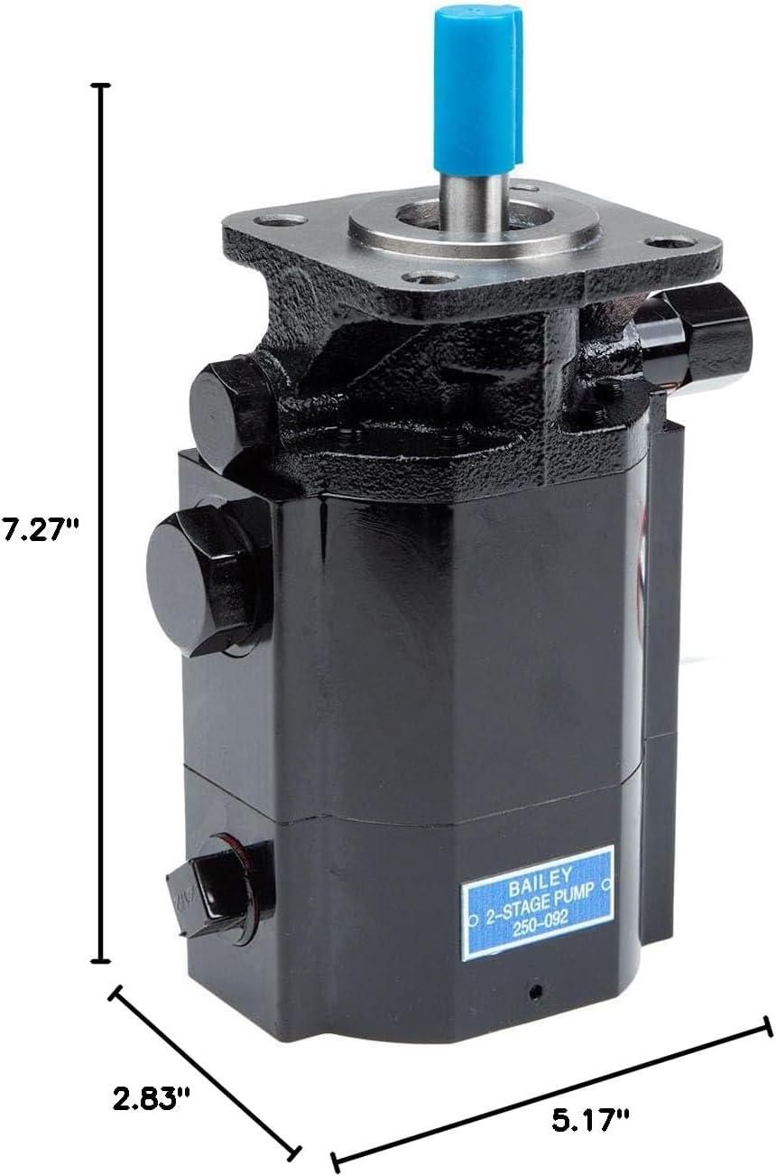 Chief Two-Stage Hydraulic Pump – 16 GPM, 3045 PSI, 4000 RPM – 1' Inlet & 1/2' NPT Outlet Ports – 4-Bolt Flange Mount, 1/2' keyed shaft x 1.5' Drive Shaft – Part Number 250094