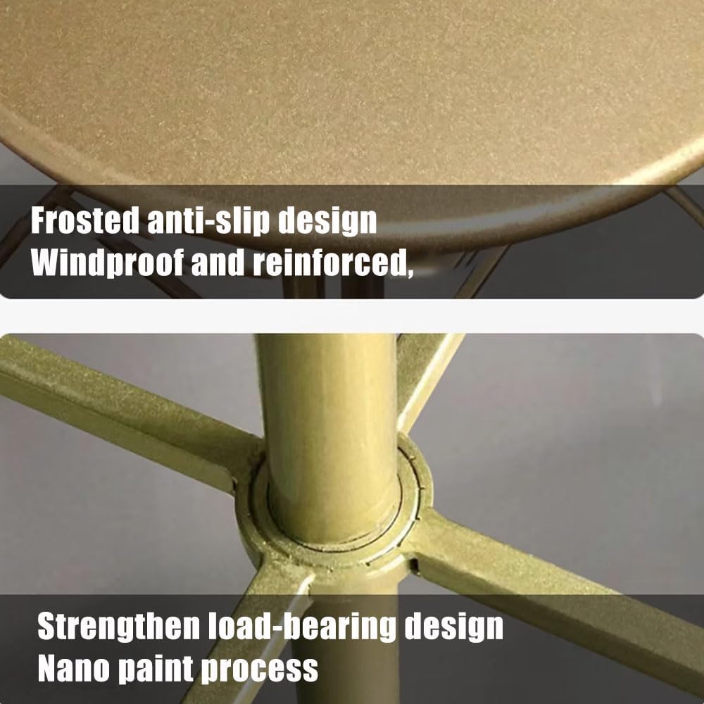 Rotatable Round Clothes Rack, Metal Kids Garment Rack with Storage Shelf, Kids Dress Up Rack, Floor-Standing Retail Clothing Rack for Hanging Clothes,Gold,60 * 140cm
