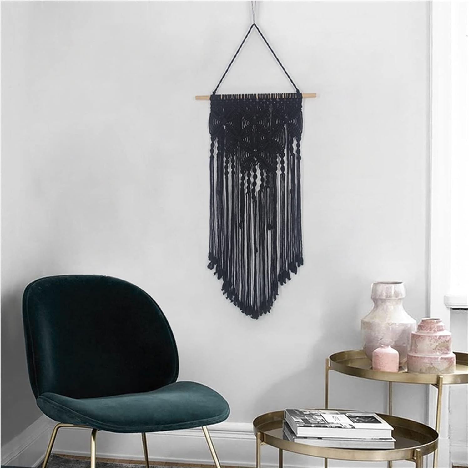 Tapestry Bohemian Tapestry Macrame Wall Hanging Woven Home Backdrop Decoration (OneColor)