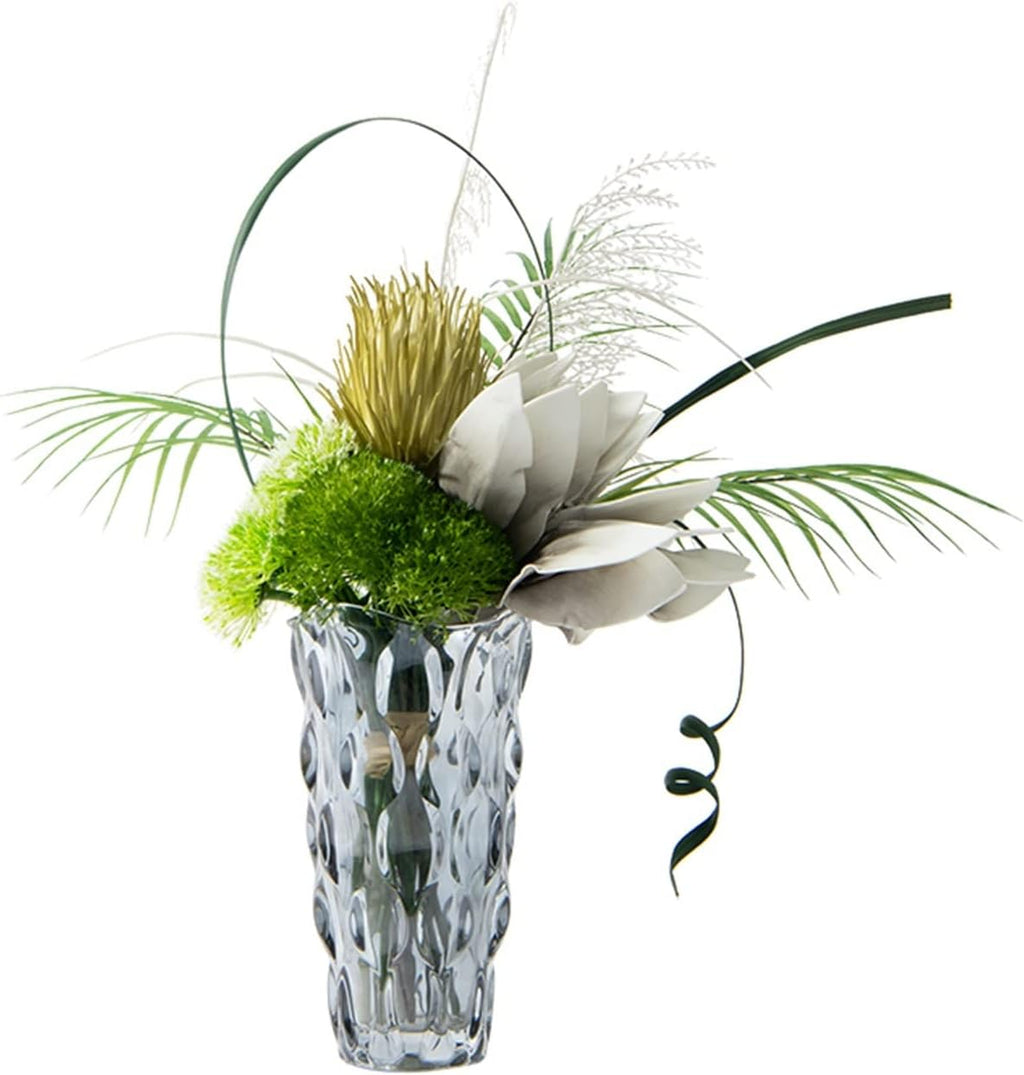Faux Plants Coffee Table Floral Arrangements Glass Floral Dried Flower Decorations TV Cabinet Dining Table Combination Set Spring Summer Decoration