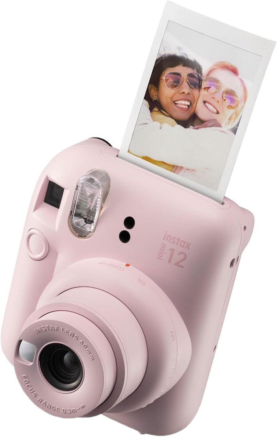 Fujifilm Instax Mini 12 Instant Camera Blossom Pink Bundle with Fuji Instax Mini Film Value Pack (80 Sheets) + Protective Carrying Case + Photo Album + Microfiber Cleaning Cloth