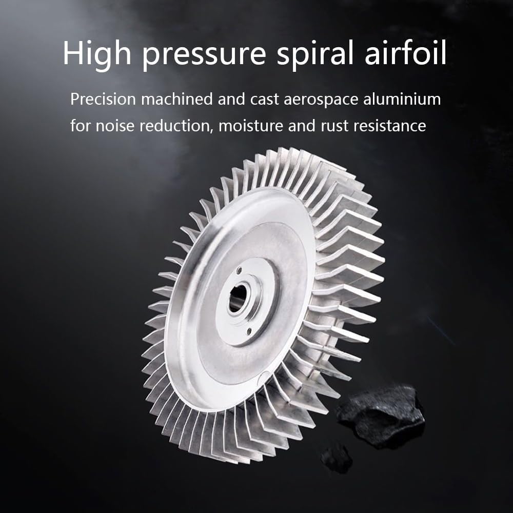 Regenerative Blower Low Noise, 0.33HP 0.47HP 0.5HP Sewage Aeration Single Phase Vortex Blower 110v 50Hz Industrial Vacuum Pump - for Fish Pond(550W/0.74HP)