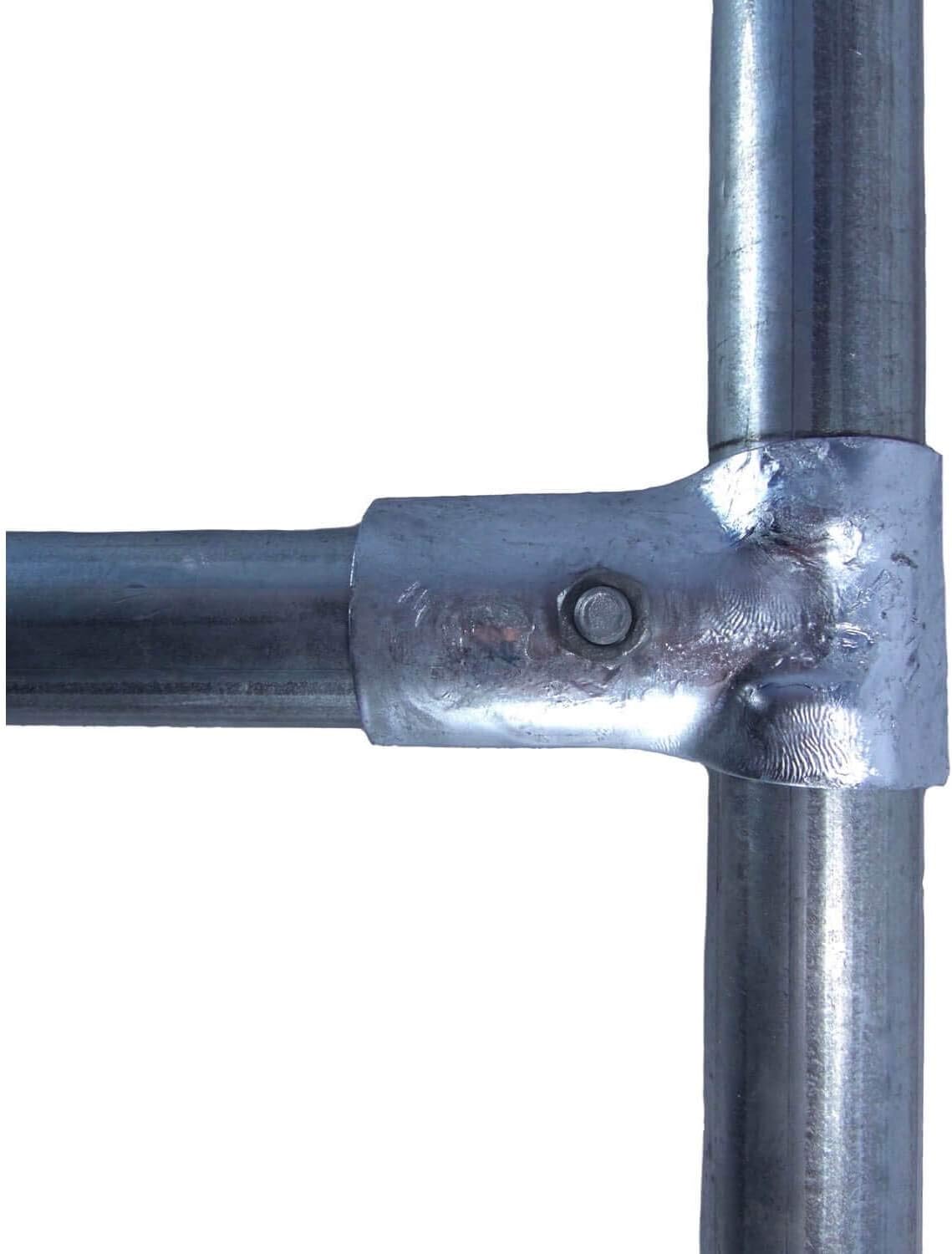 Black Powder Coated Chain Link Fence Butterfly Gate Latch - 1-3/8' Gate Frame and 2-3/8' Gate Post - Fence Gate Latch with Hole for Padlock - CASE Qty 10