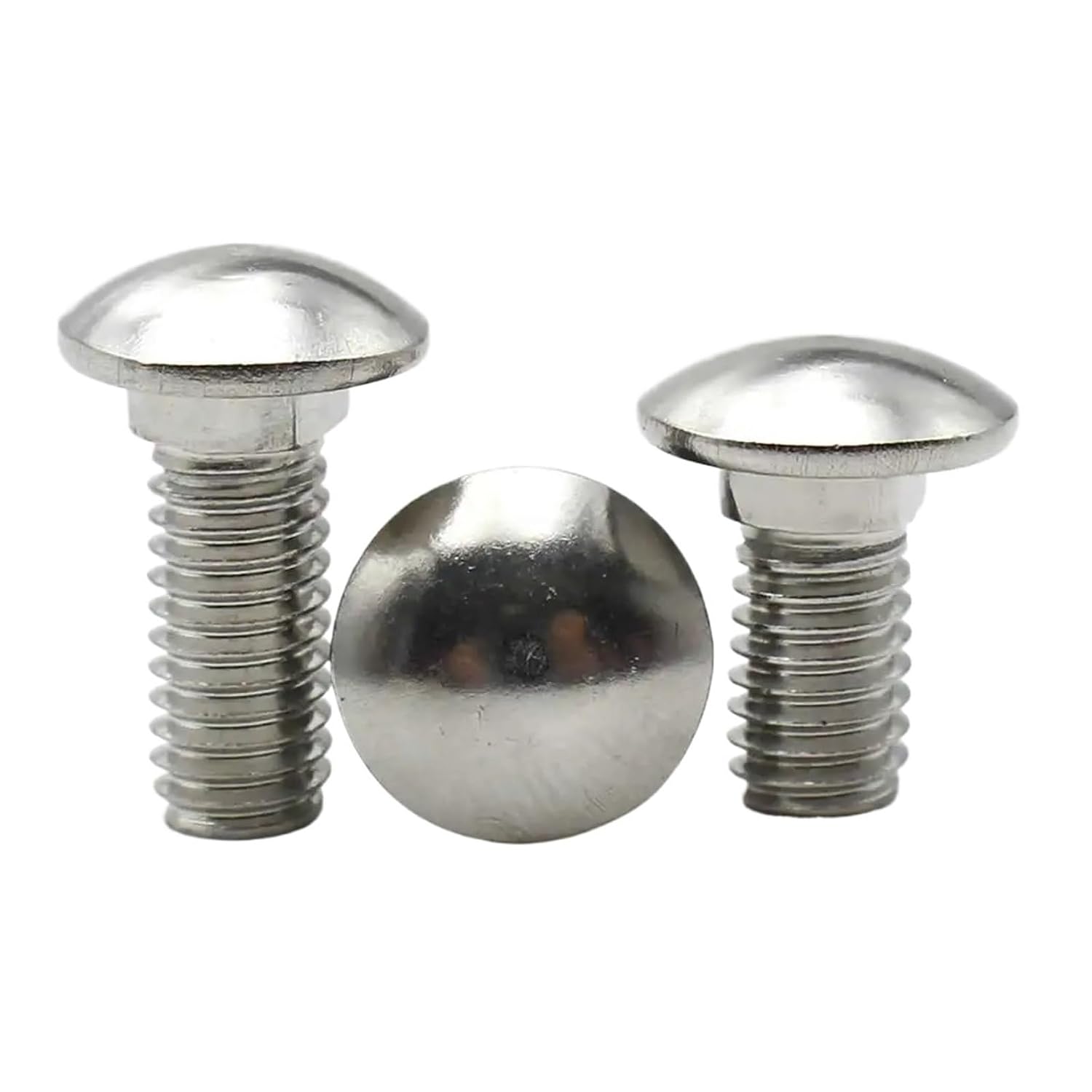 5pcs/lot M3 M4 M5 M6 M8 M10 M12 10-30mm Length Carriage Bolt 304 Stainless Steel Round Head Square Neck Screw DIN603 TREXCFGH(100mm,M12 x5pcs)