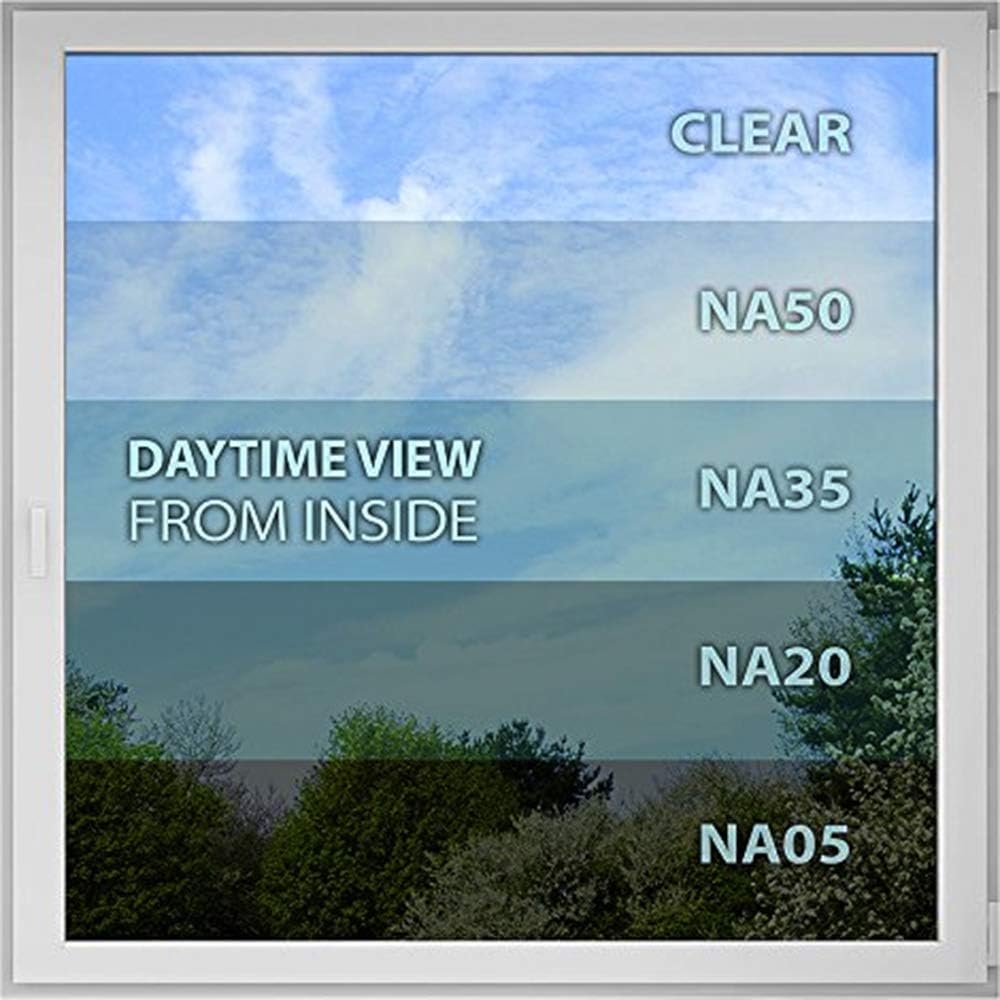 BDF NA35 Window Film Sun Control and Heat Rejection Natural Black 35 (Medium) - 36in X 100ft