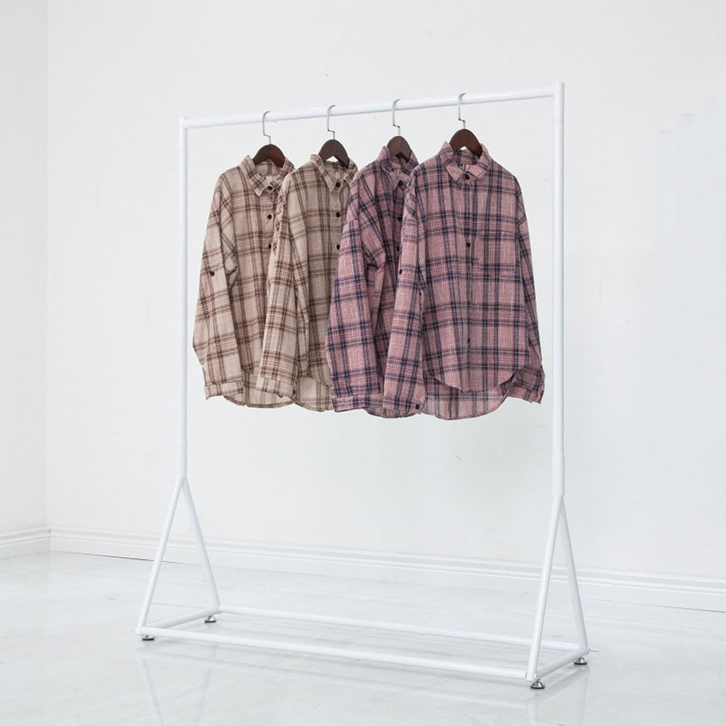 Modern Standing Coat Rack Thickened Pipe High Load-Bearing Metal Coat Rack Freestanding Clothing Rack Garment Racks for Hanging Clothes (Color : Gold, Size : 100 * 40 * 130cm)
