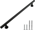 Modket Euroline Series Matte Black T Bar Pull Handle — 10-1/8' (256mm) Hole Centers, 12' Overall Length — 20 Pack Modern Kitchen Cabinet Door Drawer Hardware/Dresser