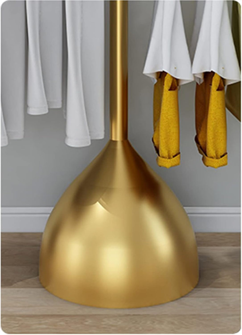 Garment Racks for Hanging Clothes - Gold Boutique Display Rack for Wedding Dresses, Floor Standing Metal Hangers for Commercial Use A-60 * 130cm