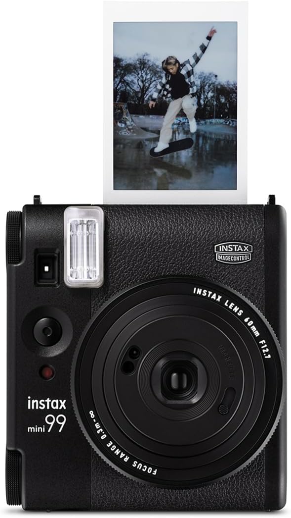 Fujifilm Instax Mini 99 Instant Film Camera, Matte Black, Bundle with Instant Variety Value Film Pack, 40 Exposures