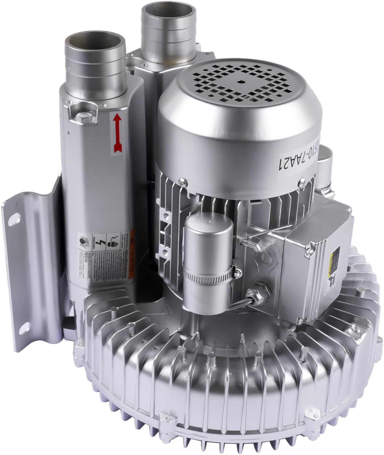 Industrial Vacuum Pump for Factory Ventilation Dust Removal, 220V/380V AC Three Phases Regenerative Blower, 1.5KW, Maximum Rated Airflow 263m³/h (155CFM)